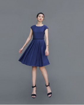 Váy nữ xanh 2410x-XXL