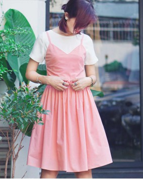 Váy nữ hồng cam YHC